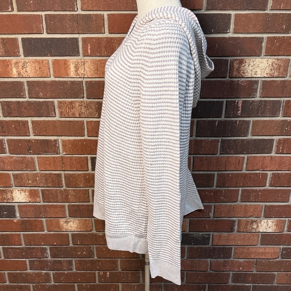 J. Jill Pullover Hooded Split Neck Sweater - Picture 7 of 12